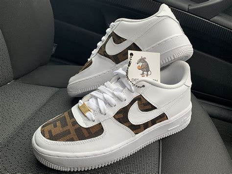 fendi custom air force 1|CUSTOM FENDI AIR FORCE 1 .